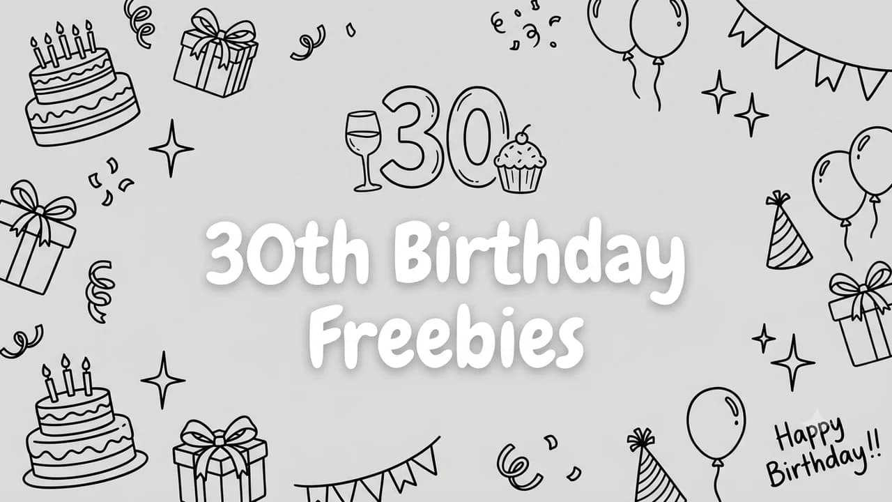 30th Birthday Freebies (2026): Free Meals, Drinks & Gifts