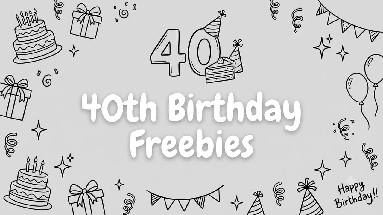 40th Birthday Freebies (2026): Free Meals, Drinks & Treats