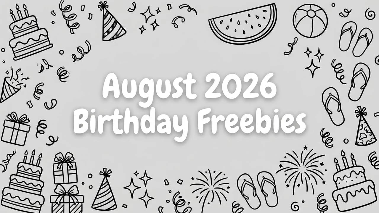 Best August 2026 Birthday Freebies: Free Food, Drinks & Back-to-School Gifts