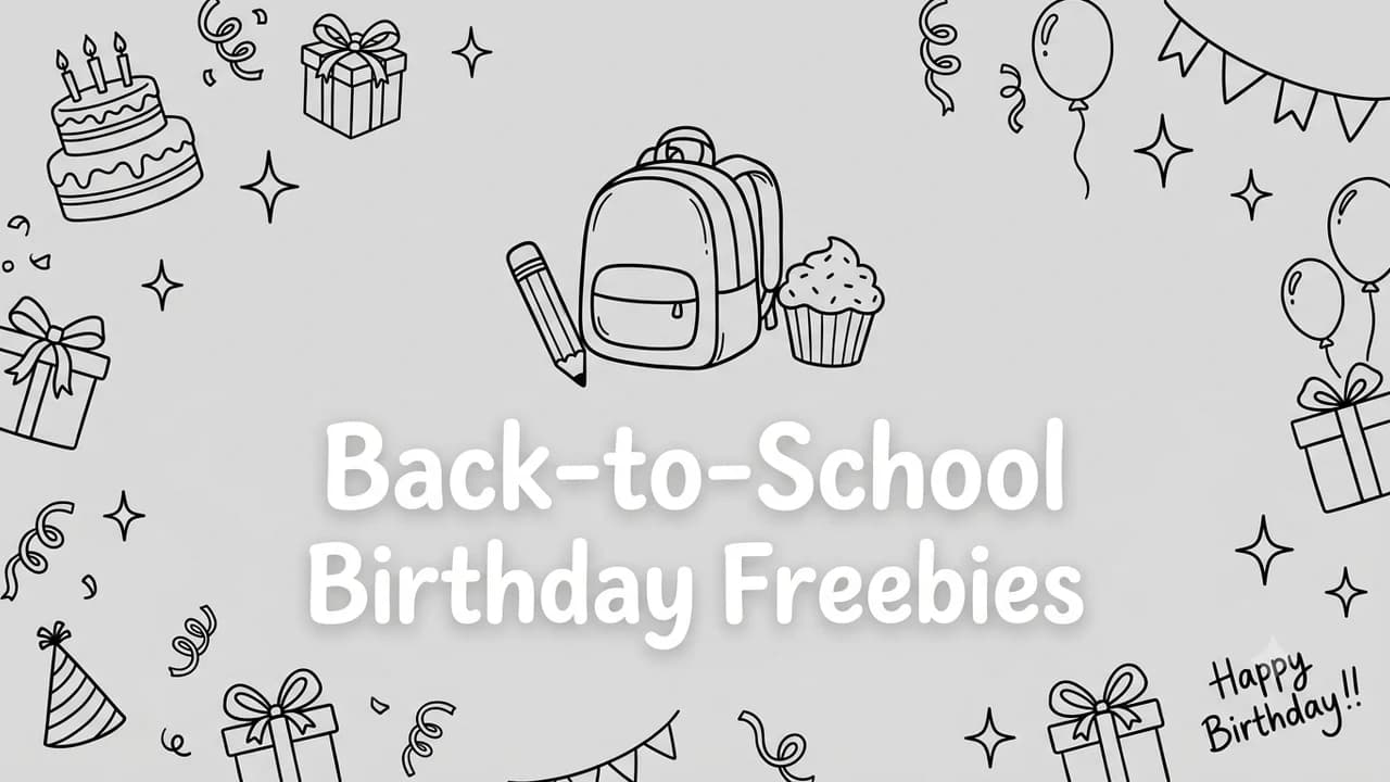 Back-to-School Birthday Freebies (2026): August & September Babies
