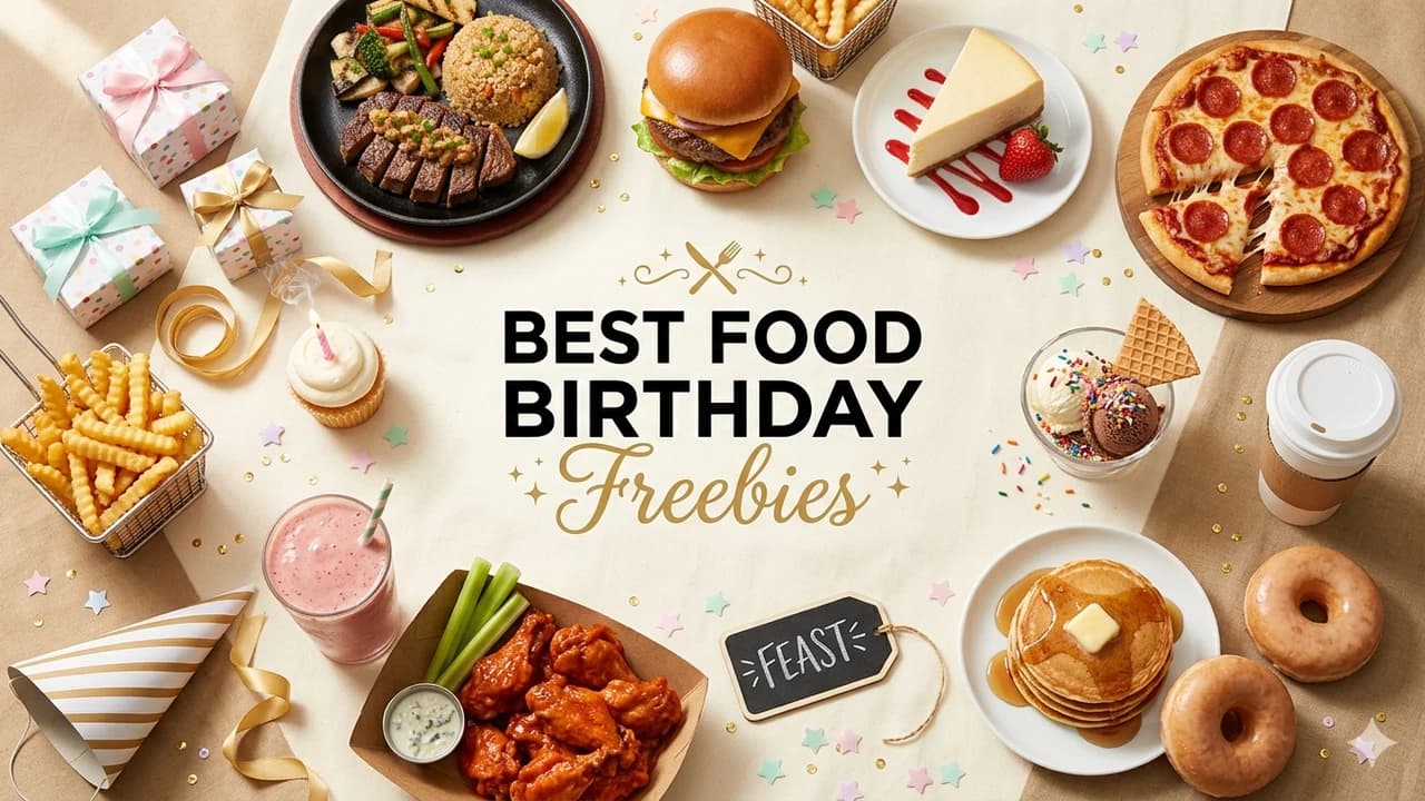 Best Food Birthday Freebies 2026: 25 Free Meals, Drinks & Desserts Ranked by Value