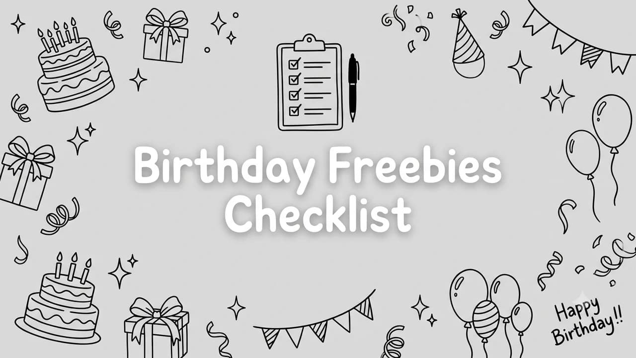 The Ultimate Birthday Freebies Checklist (2026)