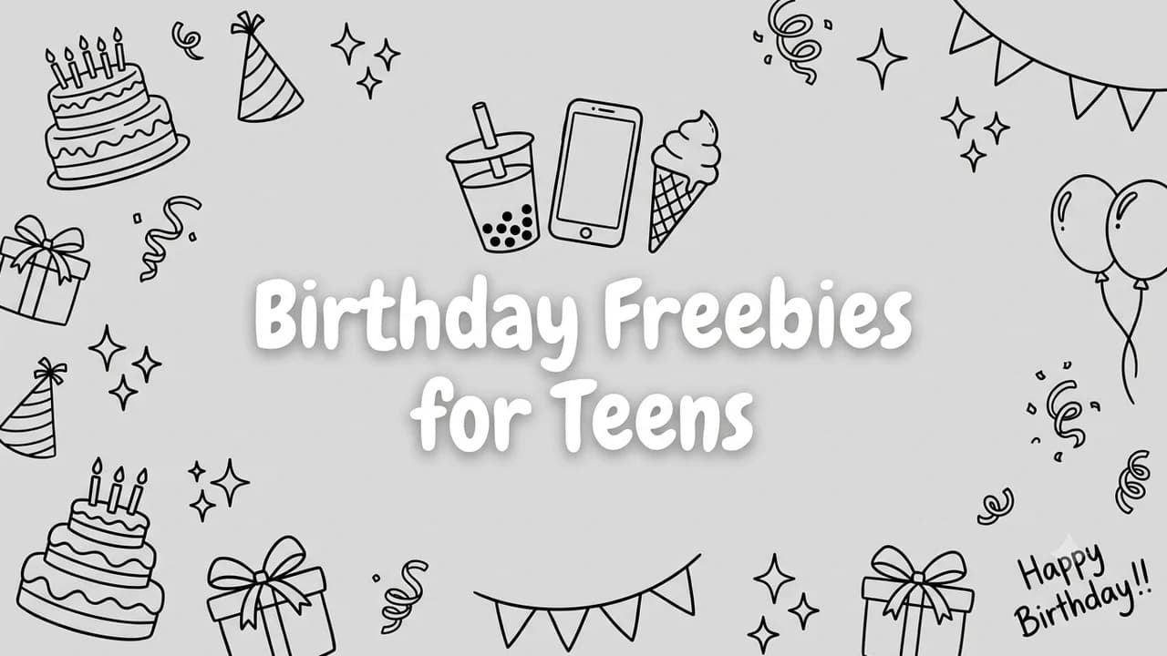 Birthday Freebies for Teens (2026): Free Food, Boba & Fun