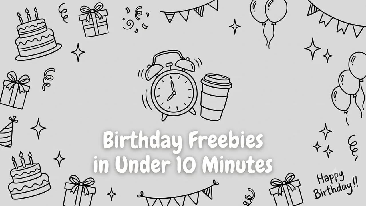 20 Birthday Freebies You Can Get in Under 10 Minutes (2026)