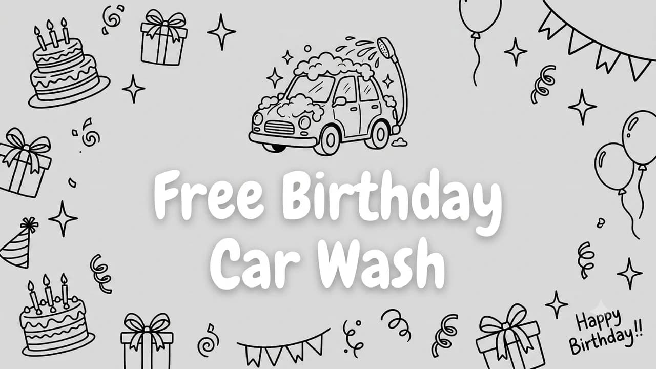 Free Birthday Car Wash Deals: 4 Ways to Celebrate (2026)