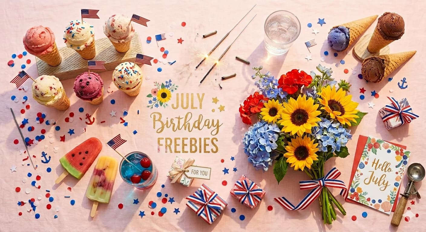 Best July 2026 Birthday Freebies: Free Food, Drinks & Gifts for Summer Birthdays