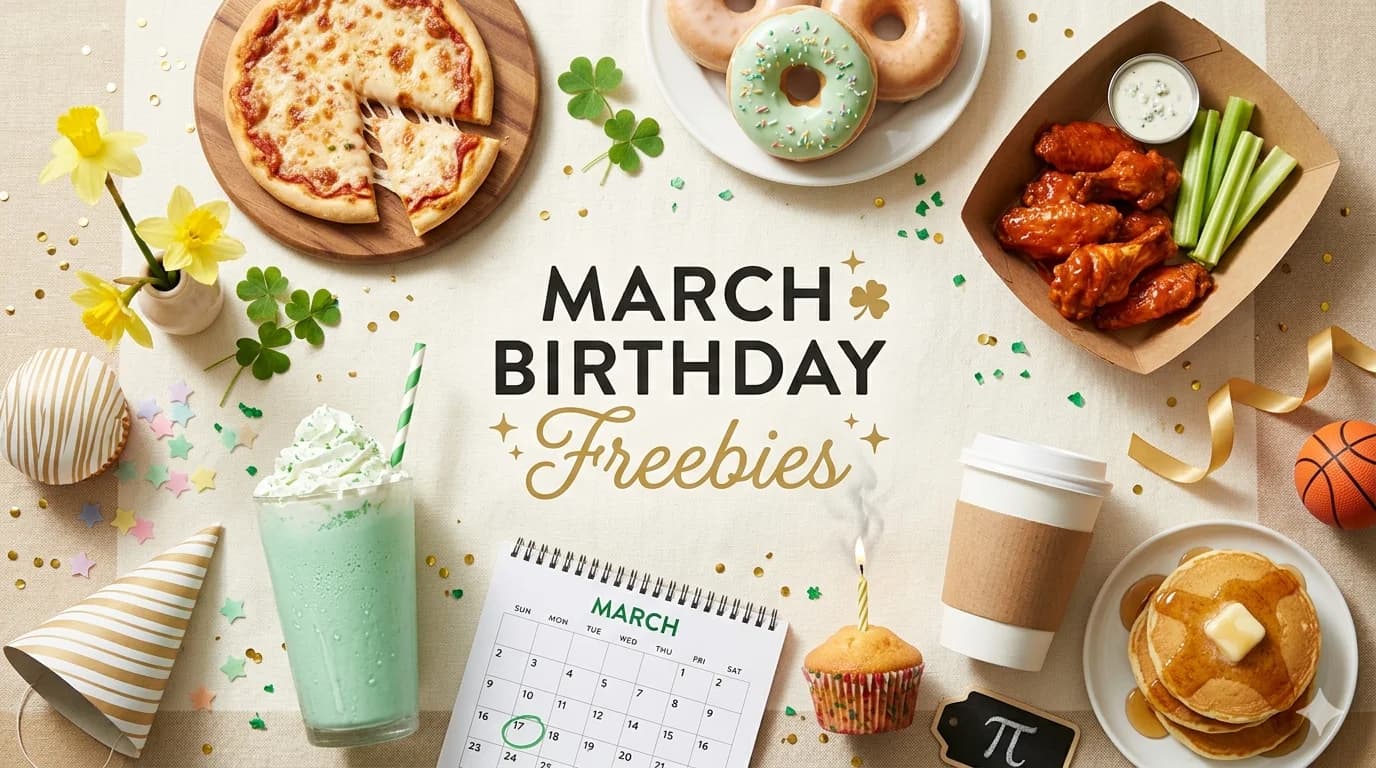 Best March Birthday Freebies in 2026 (Complete Guide + Free Food)