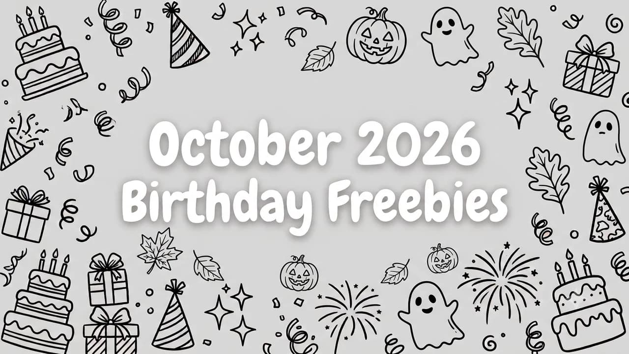 Best October 2026 Birthday Freebies: Halloween Treats, Pumpkin Drinks & Free Food