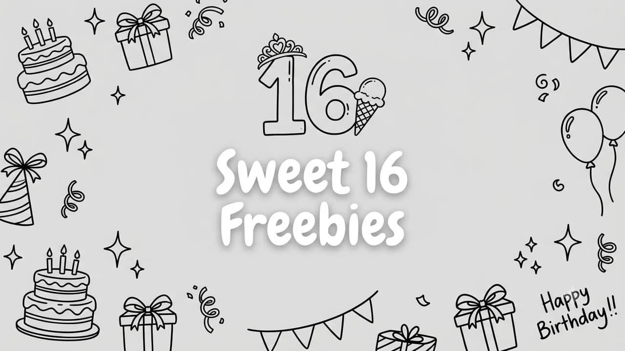 Sweet 16 Birthday Freebies (2026): Free Treats & Fun