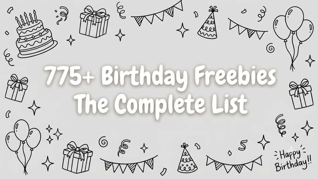 775+ Birthday Freebies (2026): The Complete List
