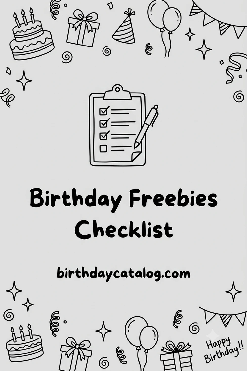 The Ultimate Birthday Freebies Checklist (2026, Printable)