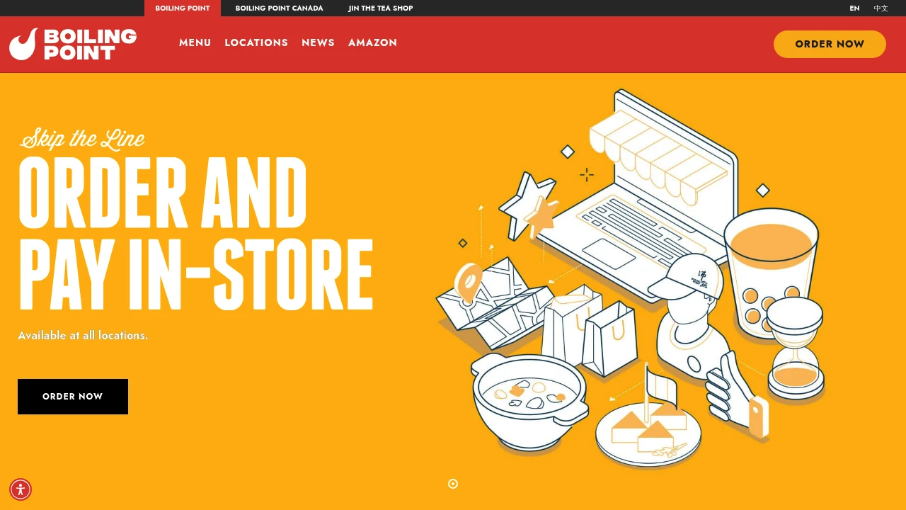 Screenshot of Boiling Point website