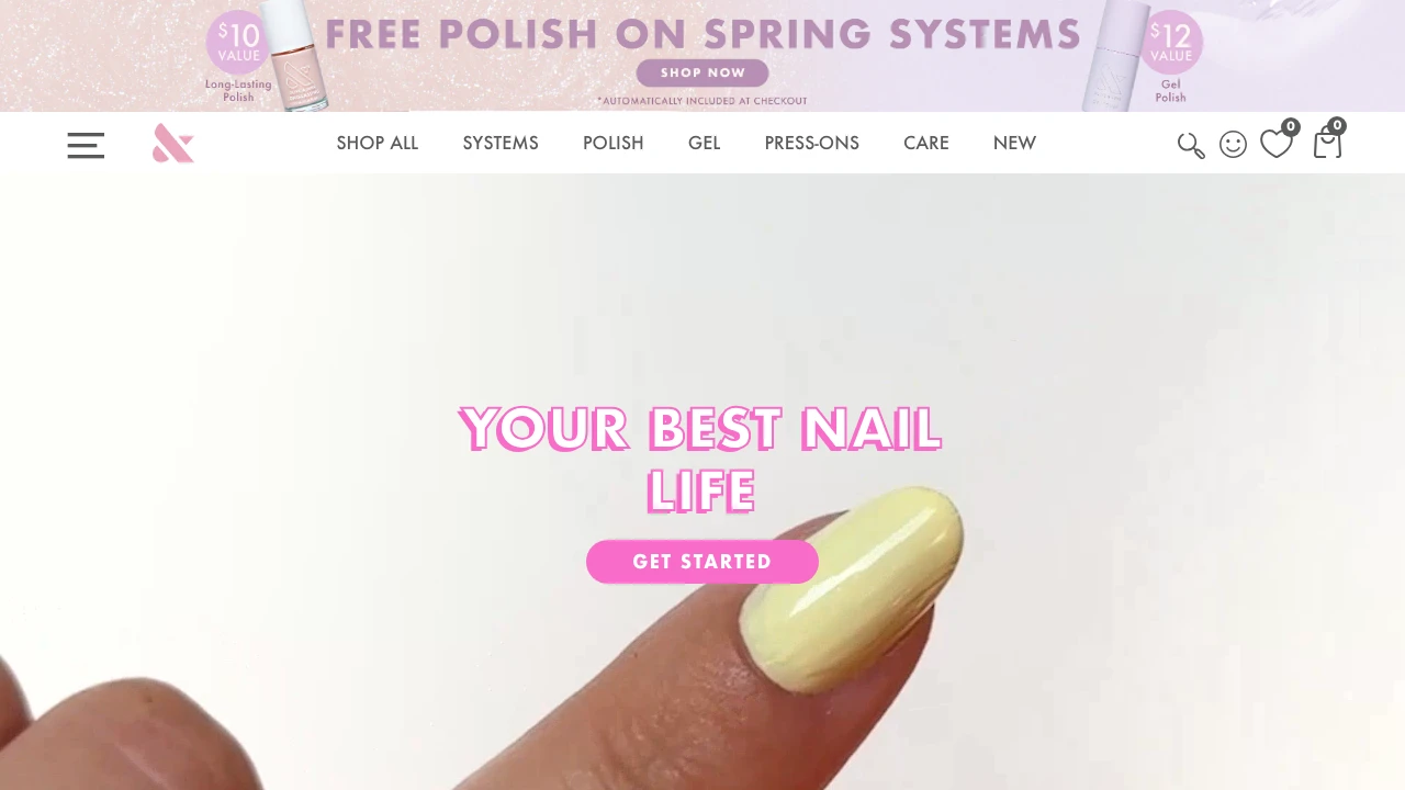 Screenshot of Olive & June website