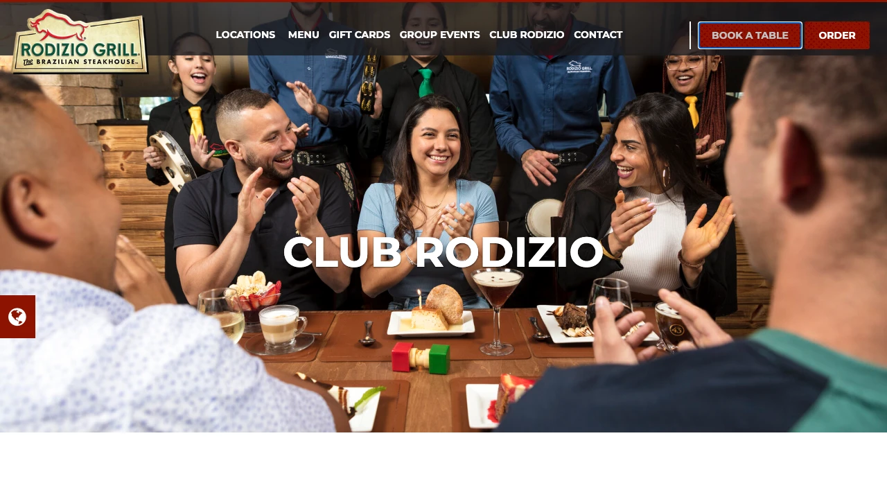 Screenshot of Rodizio Grill website