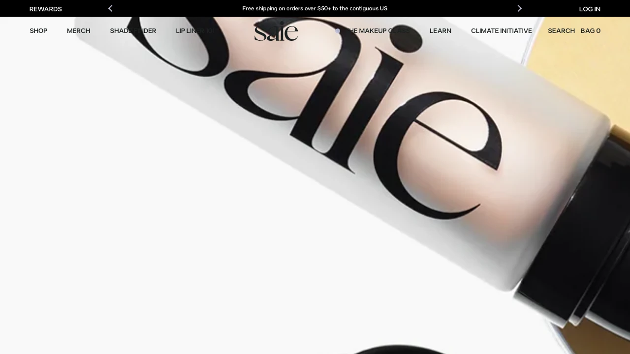 Screenshot of Saie website