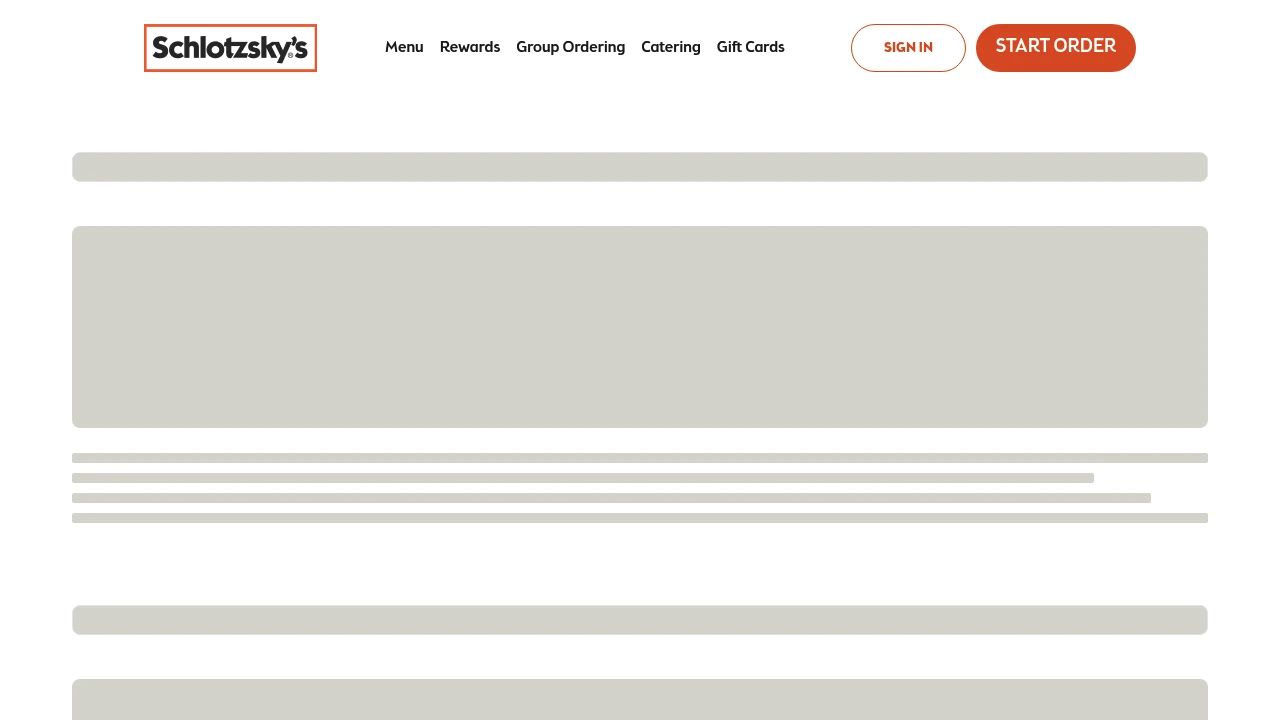 Screenshot of Schlotzsky's website