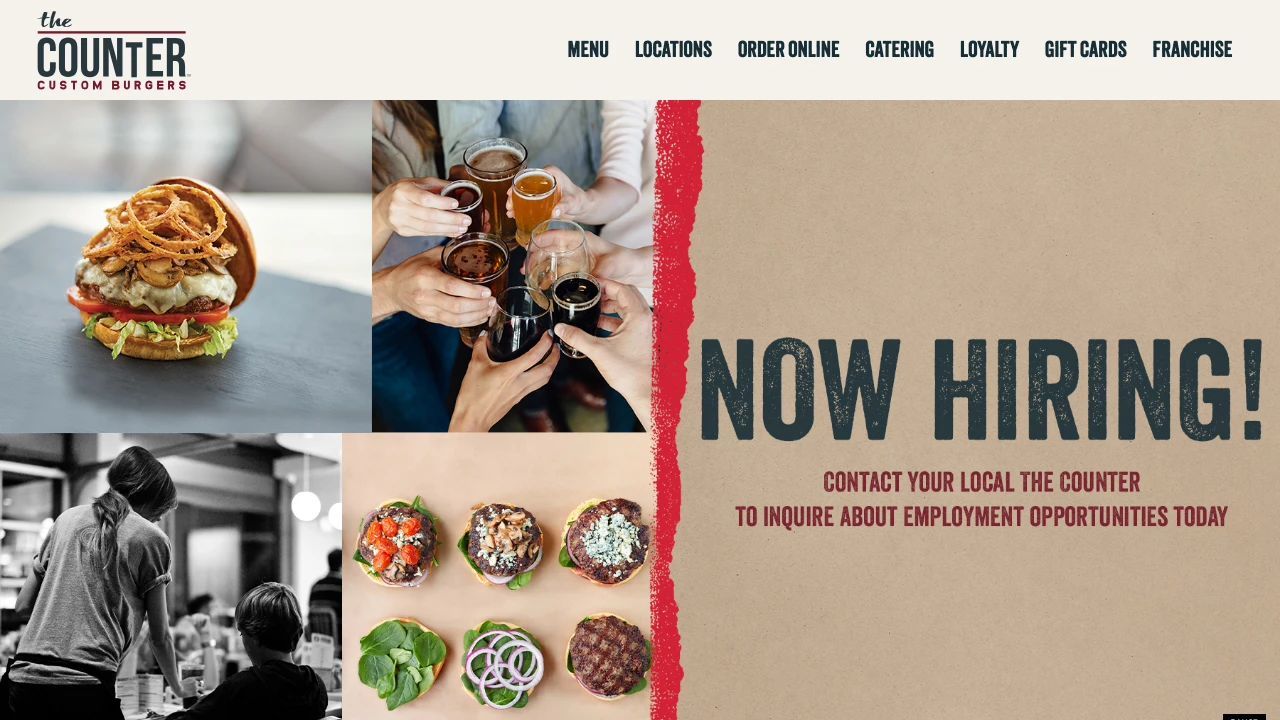 Screenshot of The Counter website